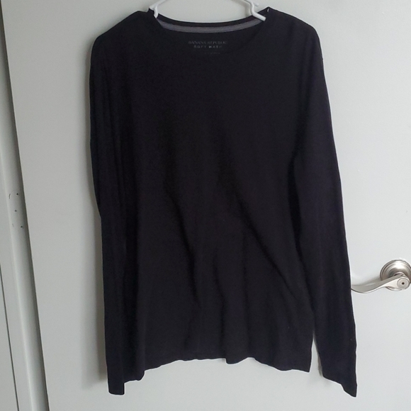 Men's Long Sleeve Black Banana Republic Shirt